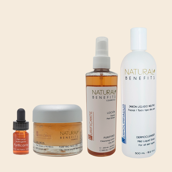 Kit Purificante Piel Grasa Natural Benefits Cosmetics