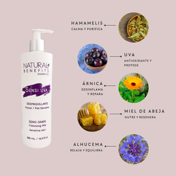 Desmaquillante Piel Sensible - Sensi Uva