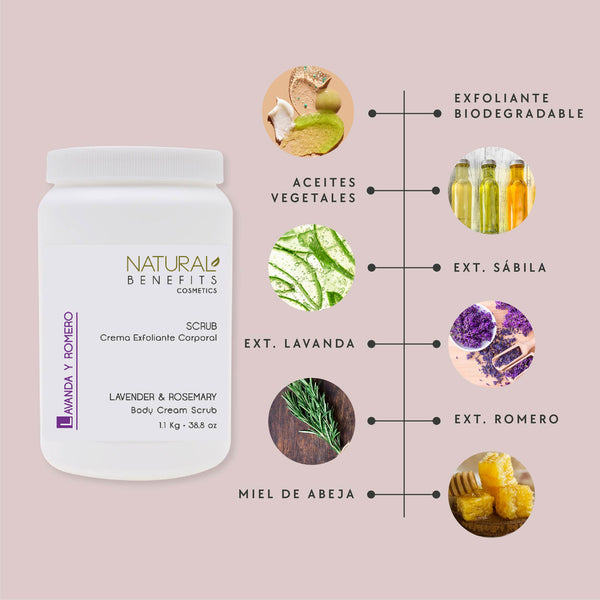 Scrub Lavanda y Romero - Crema Exfoliante