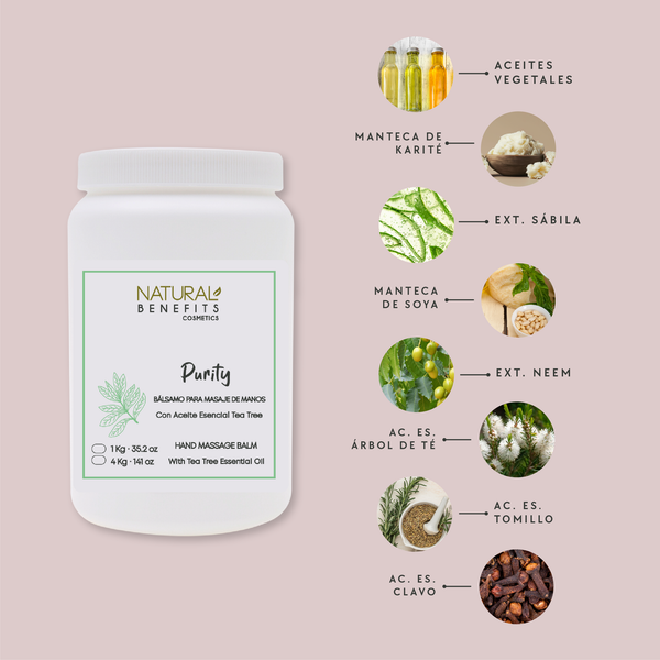 Bálsamo para Masaje de Manos Tea Tree - Purity