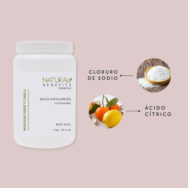 Sales Exfoliantes Manzana Verde y Canela